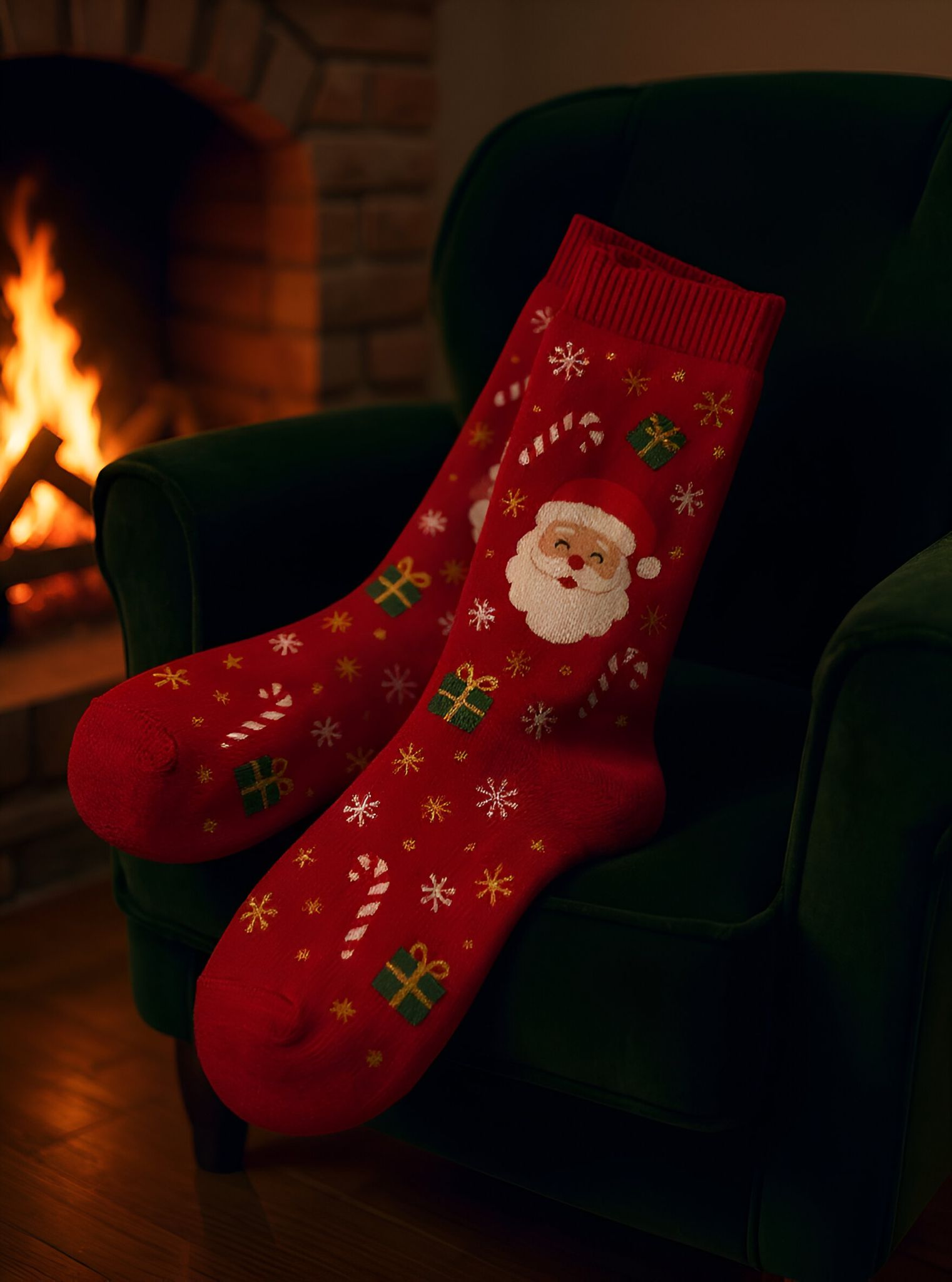 12 Çift Yılbaşı Özel Premium Çorap-EKONOMİK SET