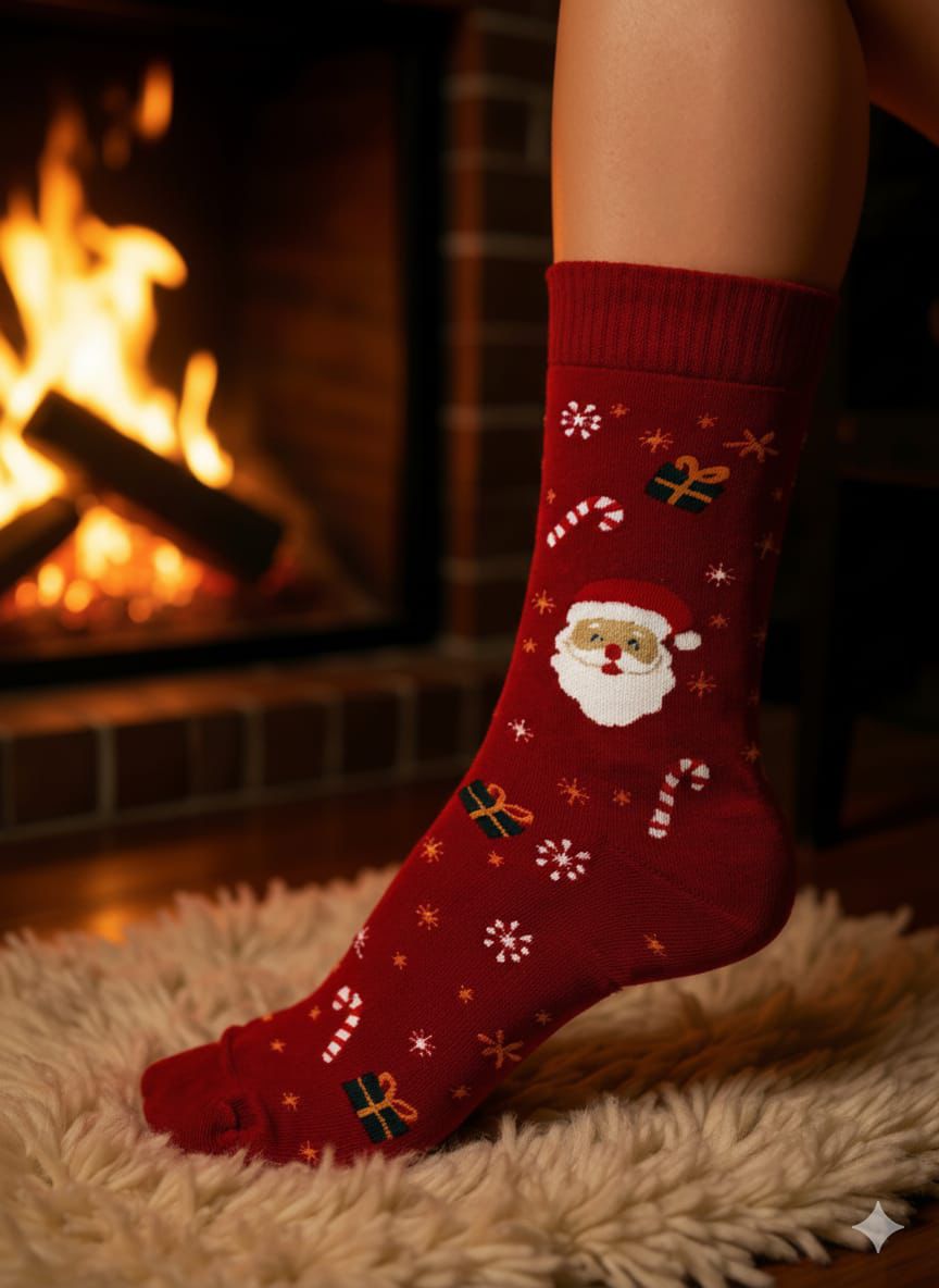 12 Çift Yılbaşı Özel Premium Çorap-EKONOMİK SET